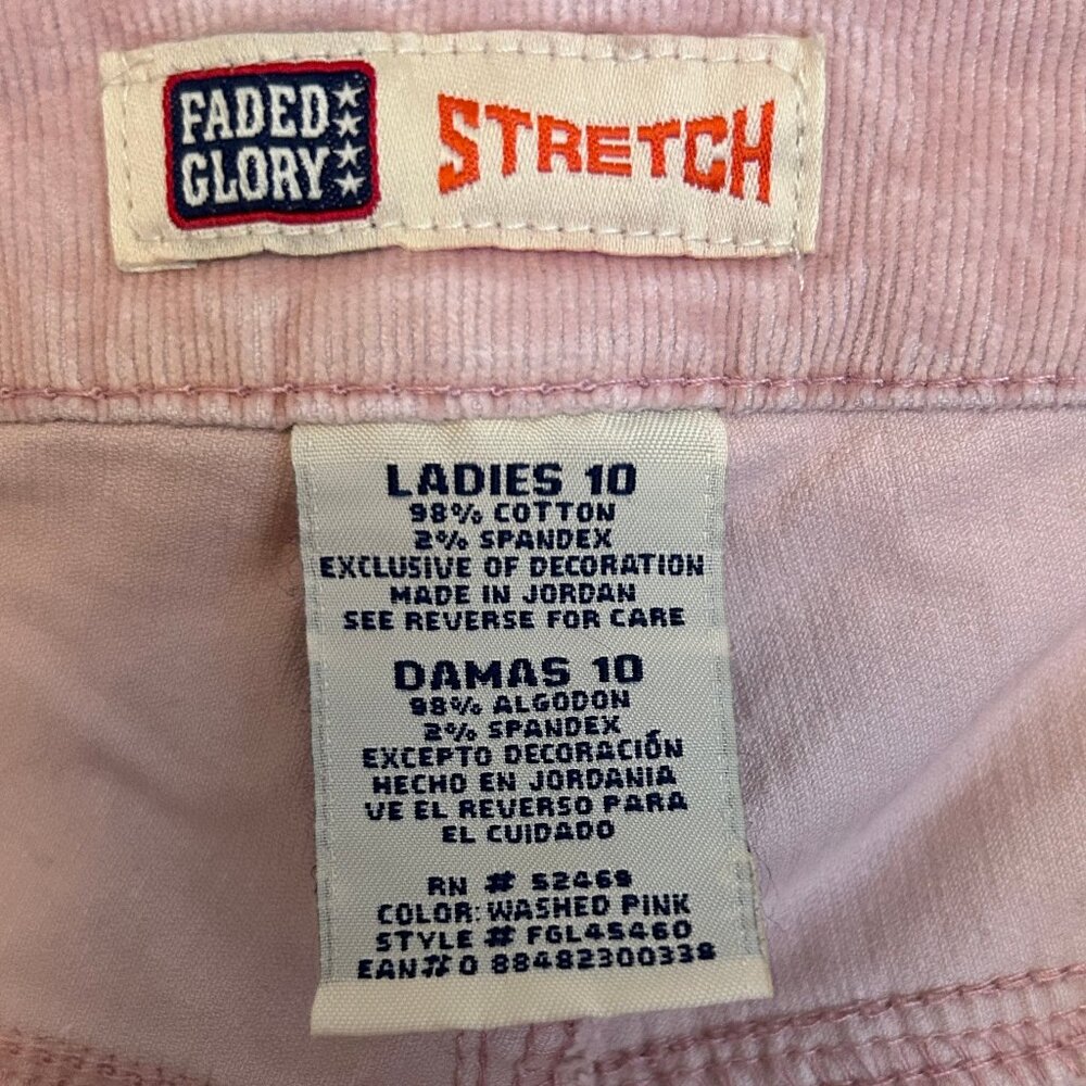 Pink Faded Glory Stretch Jeans Size 10 (US 6-8) - Picture 3 of 5